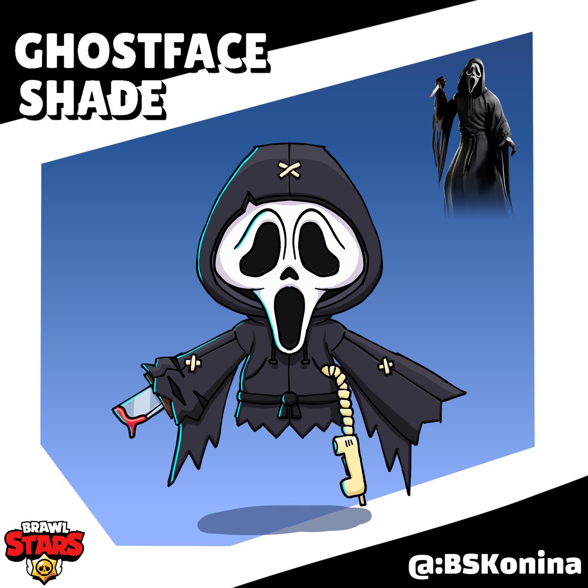 Michal293947356's tweet photo. 👻BOOOOO👻... My Brawloween skins inspired by famous horror characters💀🩸 I hope you like it ;)
#BrawlStars #BrawlArt #BrawlConcept #Brawloween #brawlstarsmico #brawlstarsshade #brawlstarskit
#brawlstarspenny

If you enjoyed it, you can leave a follow and repost, thanks😁 https://t.co/pp1dUWjXEt