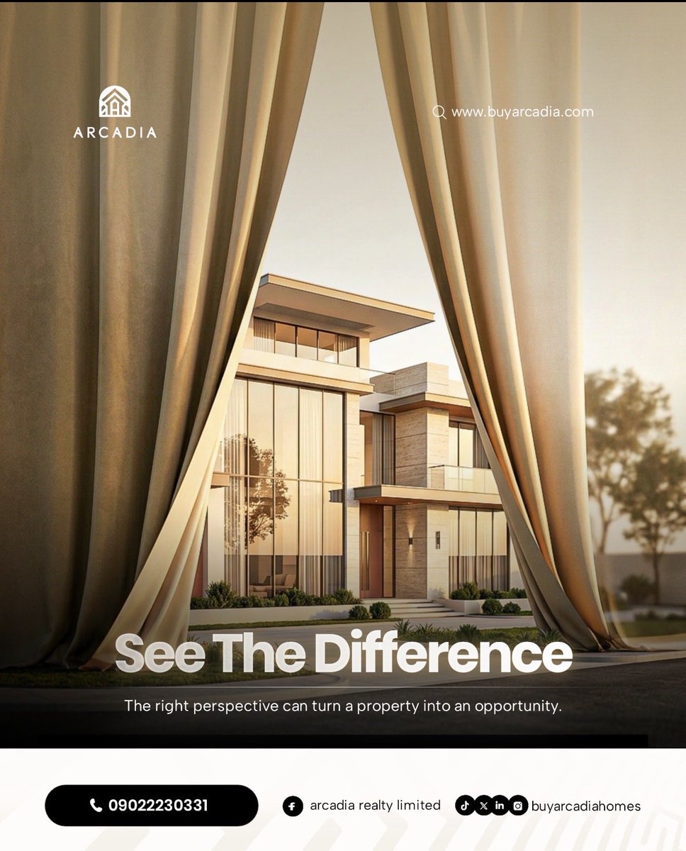 Buyarcadiahomes's tweet photo. A new week. A fresh perspective. ✨

In real estate, the right perspective can turn a property into an opportunity.

See the difference. See the opportunity. 🏡

📞 09022230331

#RealEstate #AbujaRealEstate #PropertyInvestment #ArcadiaRealty https://t.co/prDMhMibOS