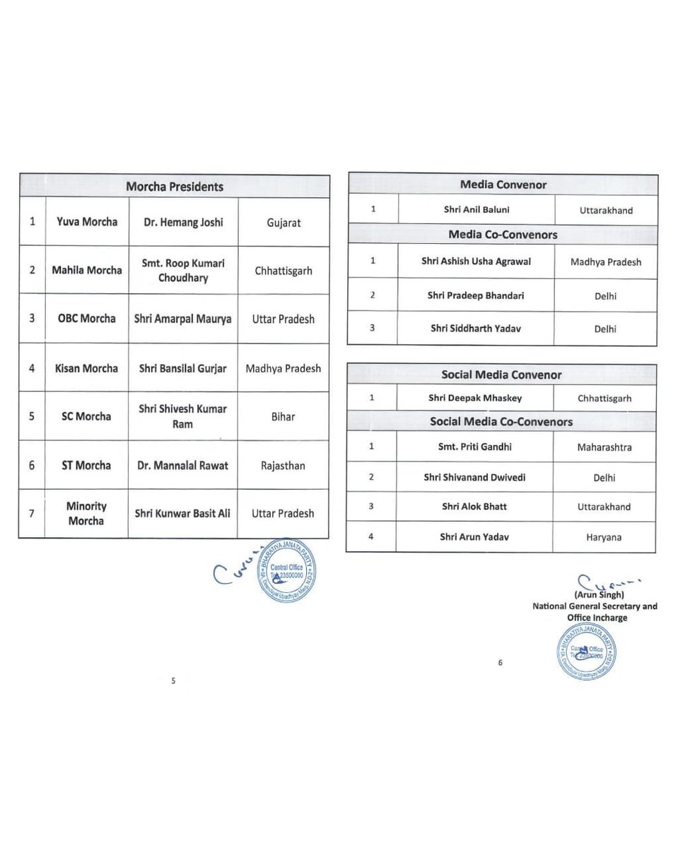 SuvenduWB's tweet photo. Heartiest Congratulations to all the newly appointed National Office Bearers of @BJP4India. 
I wish you all a very successful & productive tenure under the able leadership of our Hon'ble National President, Shri @NitinNabin Ji. Under your dynamic leadership, our Party will undoubtedly scale new peaks of Electoral success.
I would also like to extend good wishes especially to our Leaders from West Bengal who have been entrusted with these prestigious national responsibilities:
 * Smt. (Dr.) Madhuchandra Kar appointed as National Vice President.
 * Shri Manoj Tigga appointed as National Secretary.