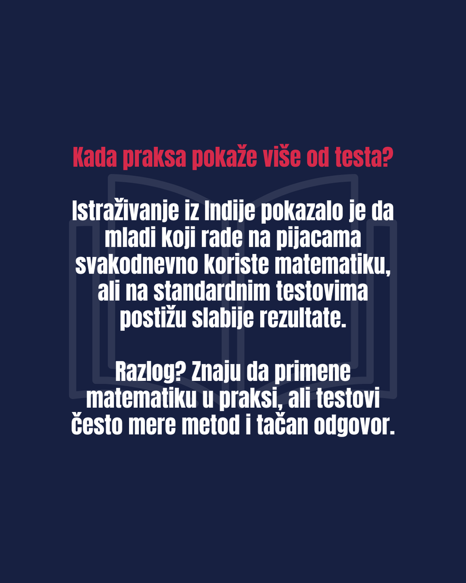 SRB_Researchers's tweet photo. 📢 Da li znate…

🧮 …da test ne pokazuje uvek koliko neko zaista zna?

📖 Čitajte više na: https://t.co/1x2KKaR2oF https://t.co/VG3sJJfgNp