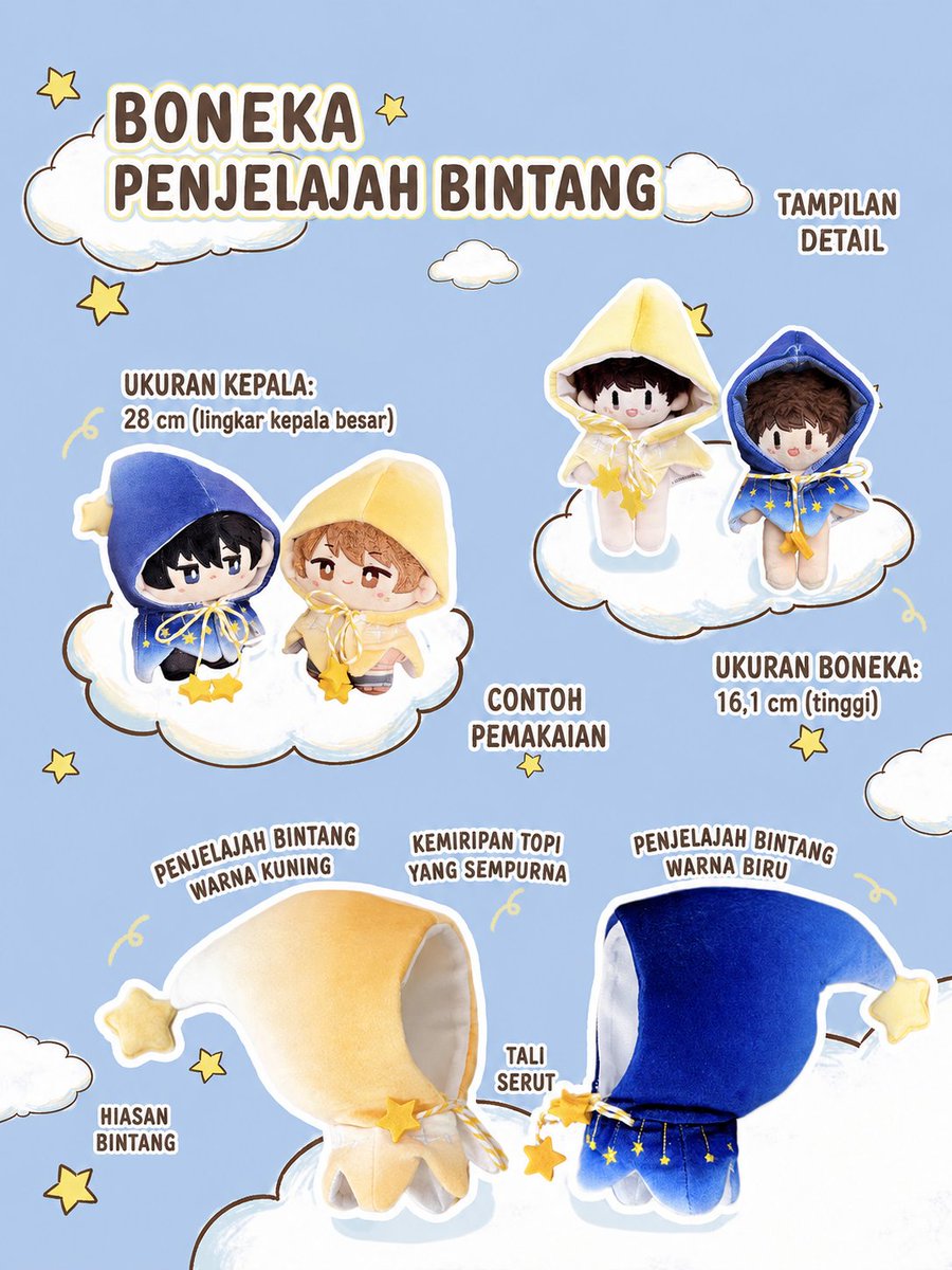 dydyoya's tweet photo. 🇮🇩 INA GO
Close PO - 30 Agustus 2026

Star traveler
Doll clothes

✅️ 70.000/ versi
✅️ 10cm
✅️ Yellow / Blue
✅️ Detail ~ cek gambar
⚠️ Est produksi >3-4bulan
❌ EMS &amp; TAX
🍊 untuk pelunasan

More Info/Order? please DM https://t.co/oKvKODBVny
