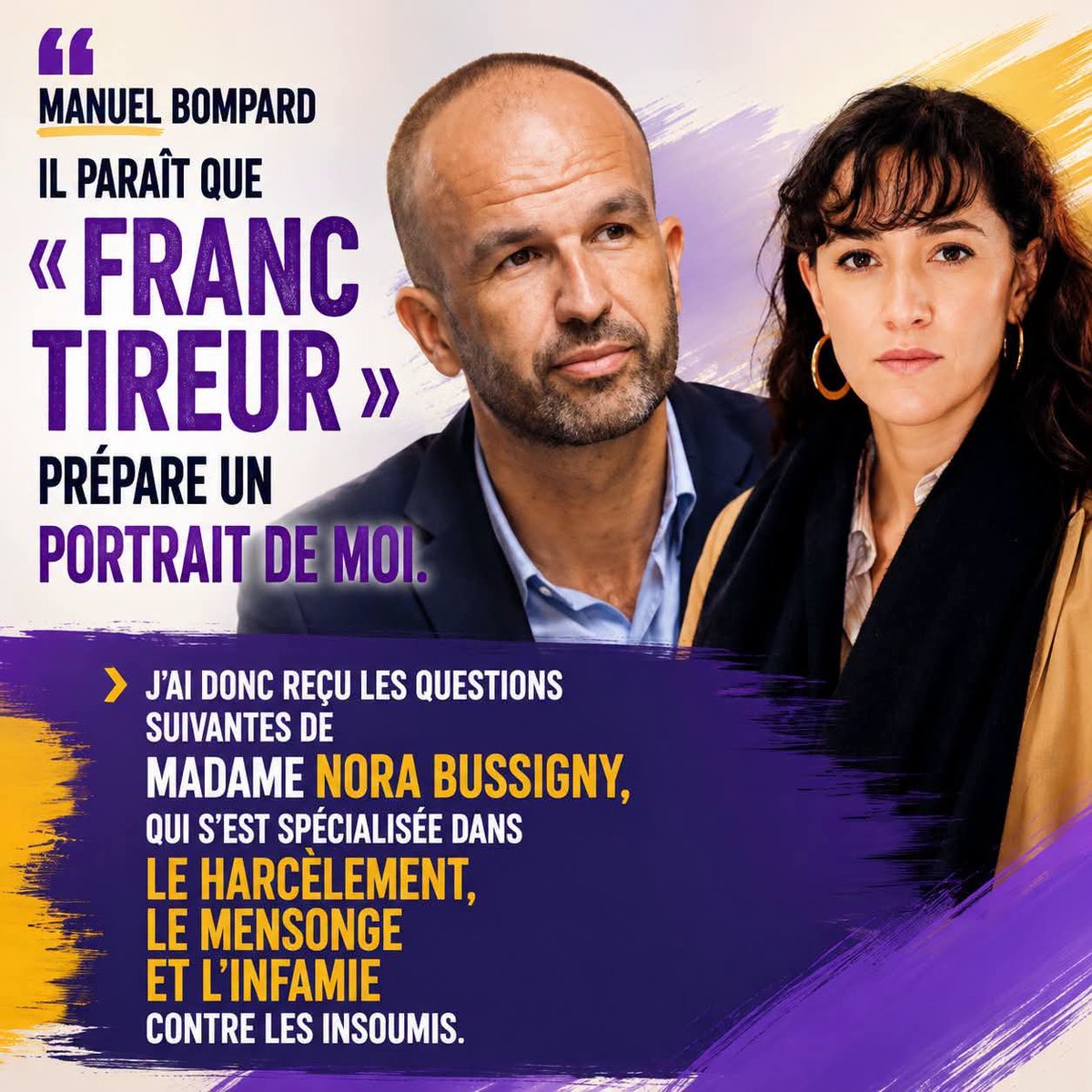 MathieuGarnier_'s tweet photo. Le magazine du printemps républicain - franc tireur - (les racistes complexés) veut sortir un portrait de @mbompard écrit par la reine des fausses infos Nora Bussigny.
Pour éviter les manipulations, partagez les réponses complète de notre coordinateur insoumis !!! https://t.co/3SYXPf2h6B