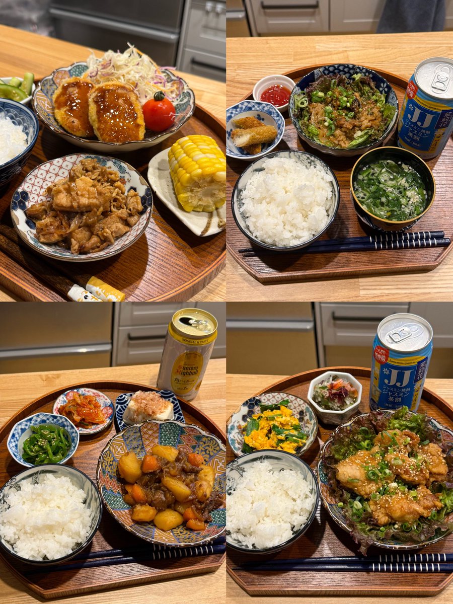 b55fq's tweet photo. ←河童橋に行った私の自炊
百均のお皿などで揃えてた時の自炊→ https://t.co/4W3QCGHNyR