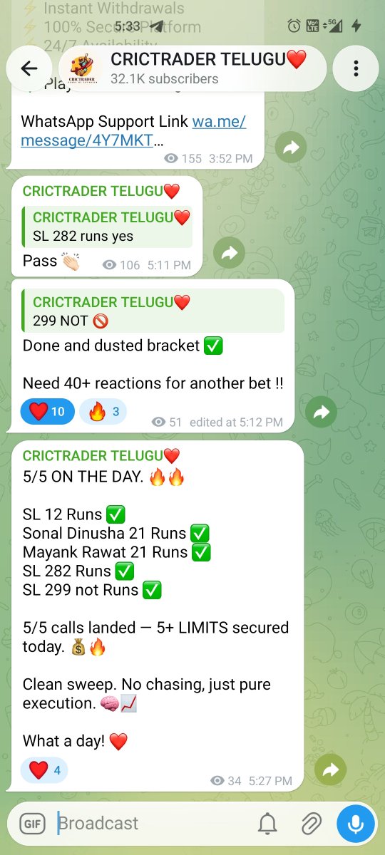 Crictrader41337's tweet photo. What an absolutely beast day for us 💪🏻 5/5 done without any risk 

Good days continues for us 

Join now https://t.co/wyX8wIXiXm https://t.co/pGtDwy21SB