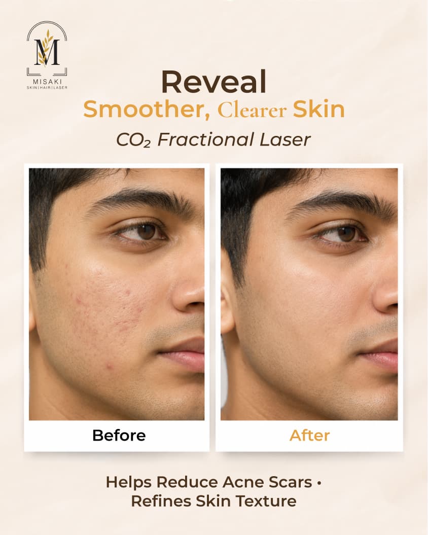 misakiskin's tweet photo. ✨ Smoother, Clearer-Looking Skin with CO₂ Fractional Laser

CO₂ Fractional Laser treatment can help improve the appearance of acne scars and uneven skin texture, revealing smoother-looking skin.

📲 9292920808
🌐 https://t.co/9jmXl63mtp
#CO2Laser #FractionalLaser #MisakiSkin https://t.co/rSi6o2RmOc