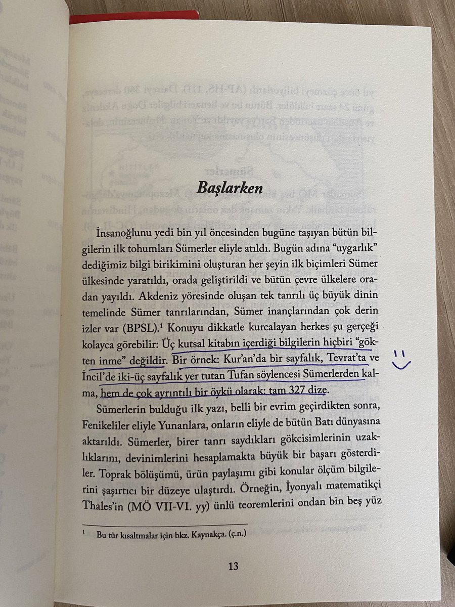 m_musuloglu's tweet photo. Sait Maden, Gılgamış çevirisine yazdığı önsözde bu cümleleri kurmuş. Sümer metinlerindeki tufan anlatısından hareketle “üç kutsal kitabın hiçbiri gökten inme değildir” diyor. İlk okuyuşta bile bu cümleler bir hayli sırıtıyor. https://t.co/Yf5SBibe1w