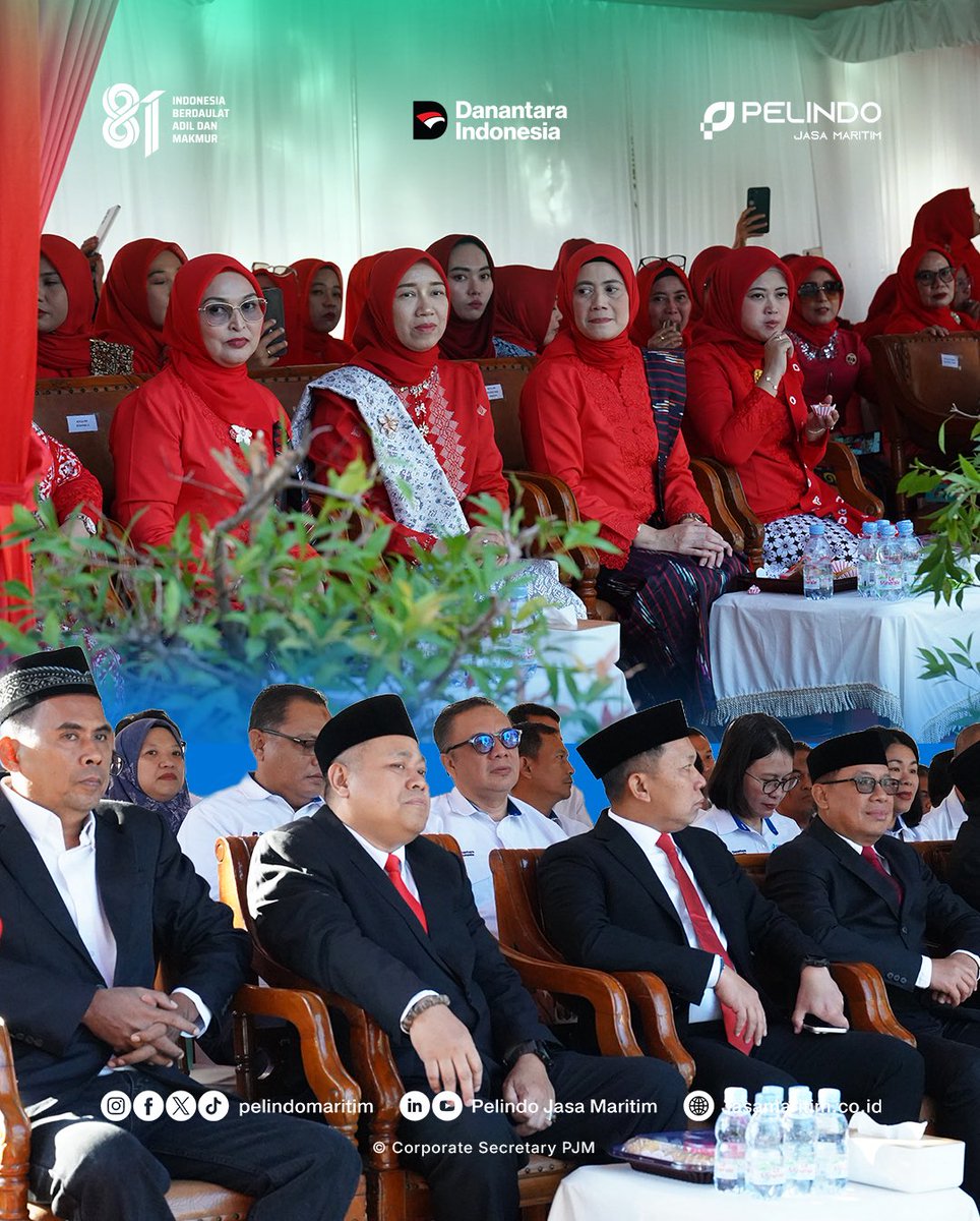 Pelindomaritim's tweet photo. Hai #SobatMaritim
Pelindo Jasa Maritim bersama Pelindo Regional 4 Makassar melaksanakan upacara bendera dalam semangat memperingati kemerdekaan Republik Indonesia. https://t.co/c4IqKHO4t0