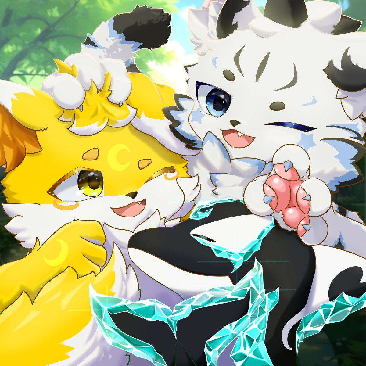 Moon_Wuca116's tweet photo. #furry #퍼리_𝕏친소 #트친소  #그림러 
8코도 끝났고 팔100명도 찍었으니 트친소 오픈 해봅니다! 
첨해보는지라 이게 맞는지 모르겠지만,그림 좋아하는 유카라고 해여..! (노랑 늑대 랍니다) 

자케 총 3마리 (노란 늑대 유카,백호랑이 설범,크리스탈 범고래 토라!)대리고 있어요..! 잘부탁 드립니당! https://t.co/lPbjmRJ6GR