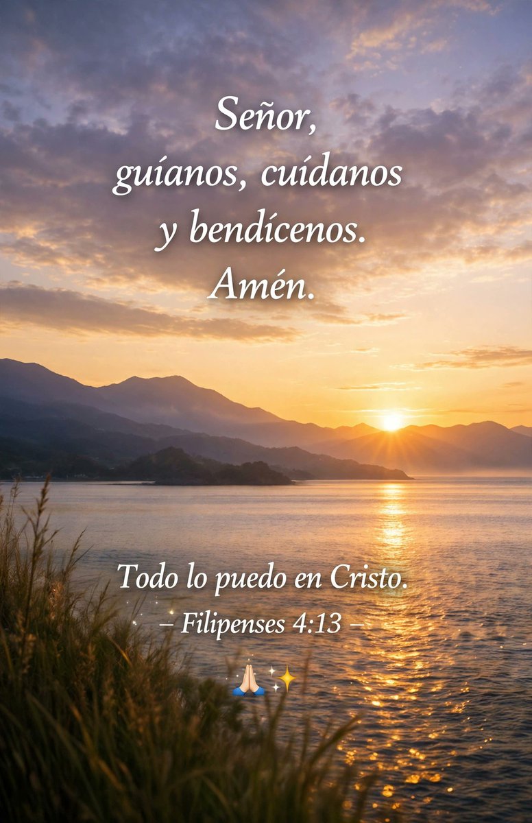 luthier_lj's tweet photo. Buen día

En esta nueva semana que inicia hoy, pongamos todo en las manos de Dios. Que Él guíe cada paso, nos dé paz en lo difícil y alegría en lo sencillo. Que sea una semana llena de fe y bendiciones.

Señor, hoy ponemos en tus manos nuestro trabajo, familia y preocupaciones. https://t.co/Vd314c3PWl