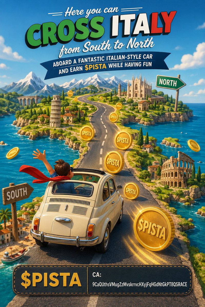 areusureguys's tweet photo. Go Go Go!
$PISTA #P2E #GamerLife #arcadegames #games #BellaBumper https://t.co/qEp6Srs4AJ