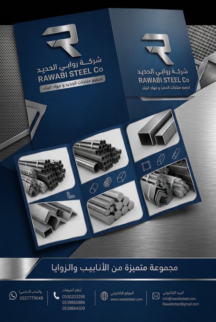 Rawabistel's tweet photo. الجودة التي تعتمد عليها في كل مشروع. ⚙️
مجموعة متميزة من الأنابيب والزوايا الحديدية متوفرة الآن لدى روابي الحديد.
للطلب والإستفسار تواصل معنا:
📞+ 966557779049
📞+966500203298
🌐 https://t.co/IhLsnZcnfC
📧 info@rawabisteel.com

#حديد#روابي_حديد #منتجات_حدید #تورید_حدید https://t.co/AgeTX5zCDp