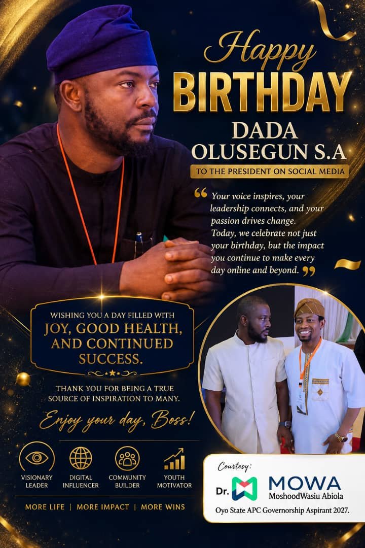 Abioolah's tweet photo. Happy Birthday D. O @DOlusegun.

More fruitful years ahead https://t.co/fPov3hRfBX