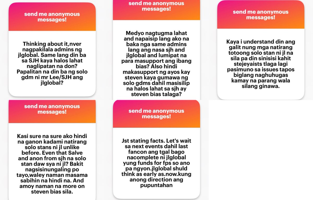 shuaibowifeu's tweet photo. What’s with your obsession with wanting to know the people behind jlglobal? Di po nila need magpakilala dahil hindi sila naghahangad ng pagkilala from you, masaya na silang magtrabaho behind the scenes kaya leave them alone ffs. 
Also, after all they’ve done for your idol and your fandom ganto lang iisipin niyo about them? 
Thinking about it, they’re too good for ungrateful bitchés like you.

@/jlglobal pack up na po tayo tara na po 🥰