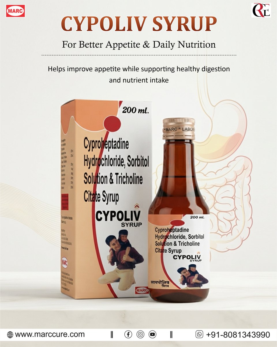 rghealthcure23's tweet photo. Support better appetite, healthy digestion & daily nutrition with CYPOLIV Syrup. πΏβ¨
π +91-8081343990
π https://t.co/Hv8vnPXrbk
#Cypoliv #AppetiteSupport #Digestion #Nutrition #Marccure #Lucknow https://t.co/DamrJXuqDz