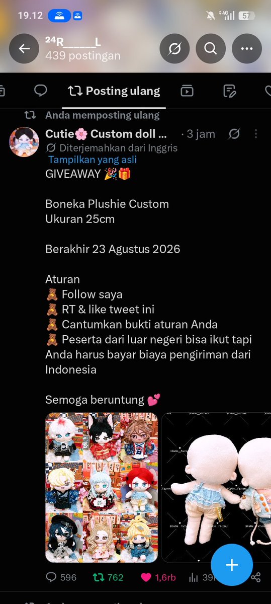 Kxrumi_H's tweet photo. @Cutie__Factory Bismillah mau https://t.co/hd1jWqrLuo