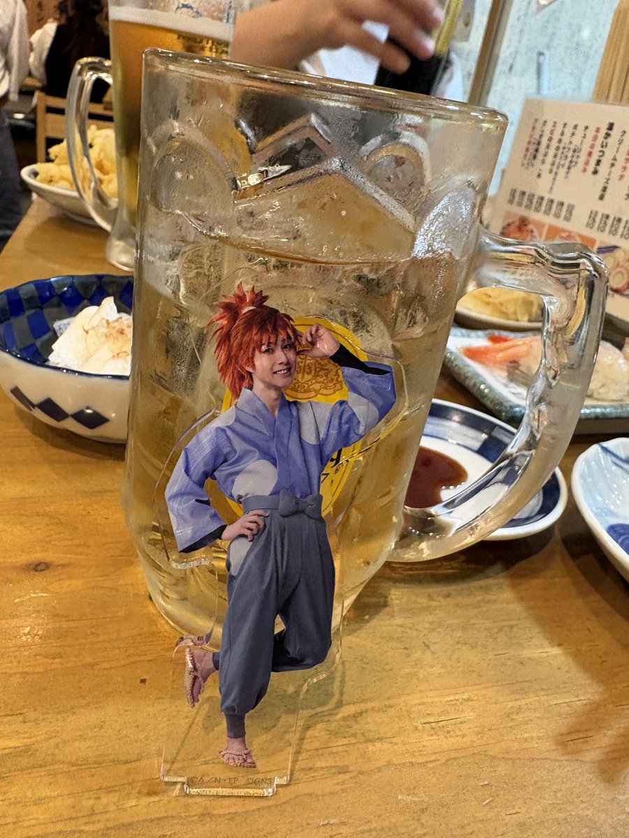 nrkkhsokyr's tweet photo. 忍ゲキの時のご飯に三郎も連れて行けました✨このビジュ好きすぎる💕 https://t.co/gxXUD0jpwH