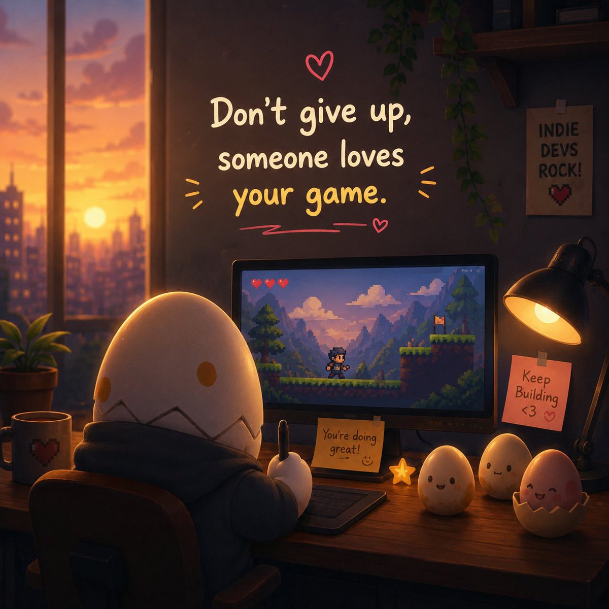 IndieReachpro's tweet photo. Your game has 0 fans?

Not for long. ❤️

Someone out there is going to discover it.
Someone is going to love it.
Someone is going to tell their friends about it.

Keep going, indie dev. 🎮❤️

#IndieDev #IndieGame #GameDev #IndieGames https://t.co/Wiw3Fa20r6
