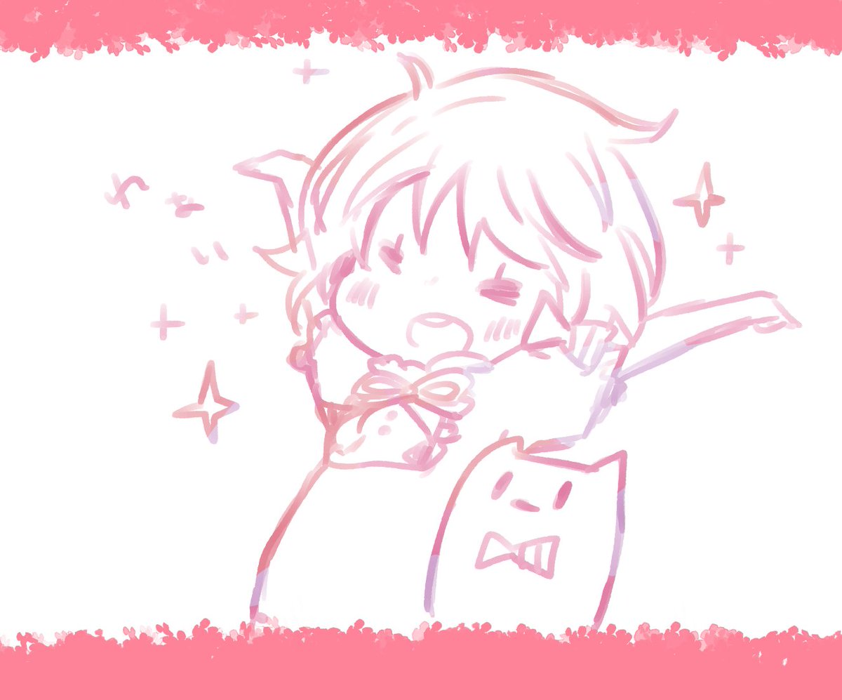 kku_90_'s tweet photo. やっっっと液タブ使えるようになりました！
とても嬉しい落書き＊

まだ新しいモニター置かなきゃだったり
ペンの設定とかもしてないし
お仕事もバタバタだったりなのですが
とにかく久々に液タブ使えて幸せなのです
沢山お絵かきしたいな https://t.co/oWhspLVjqa
