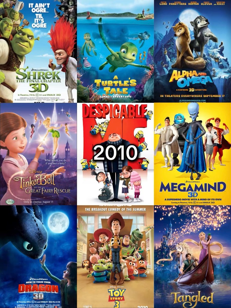 thegoldenaged's tweet photo. 2010 was a great year for animated movies https://t.co/6udXm2yoEL