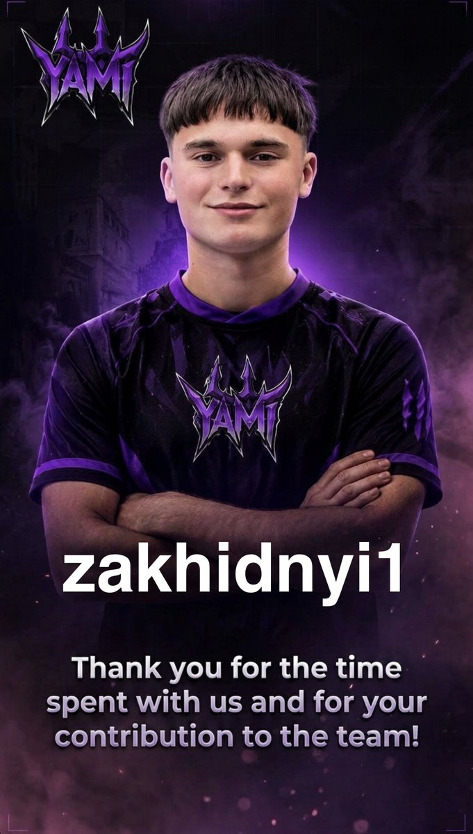Yamiesport's tweet photo. Сумна новина для фанатів Ямі! Сьогодні з команди відійшов гравець Zakhidnyi1 https://t.co/L4OUyUiUXP