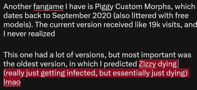 Starfall_Jamz's tweet photo. Here's some game links for the stuff I mentioned (in order of first creation)

PCM (Current Version): https://t.co/qtgYw3UE1F
TLA V1: https://t.co/u1mSLZdn6U
TLA V2: https://t.co/LcceXi8VzC
TEF V1: https://t.co/6mRtnH7bgD
TEF V2: https://t.co/j6TgAReWJn https://t.co/zBDHa6bjvl