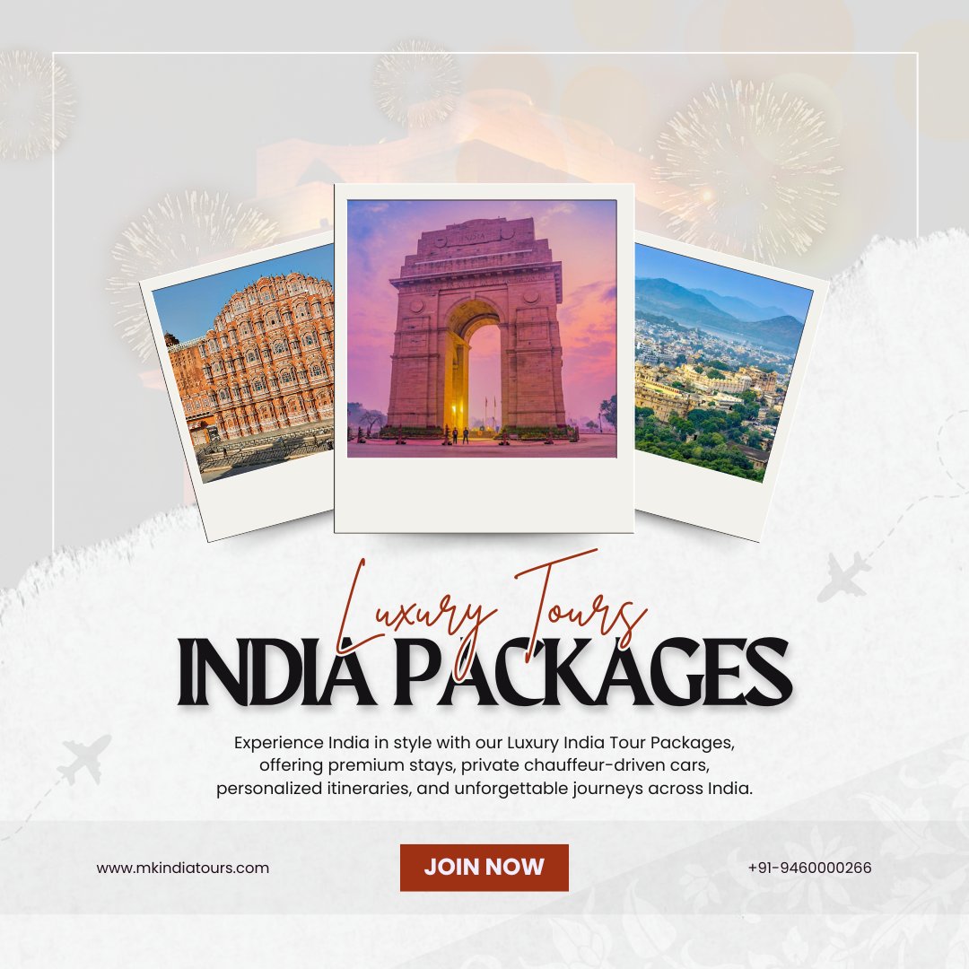 mkindiatours's tweet photo. Luxury India Tour Packages - Mk India Tours.
..
For more information visit our
website now !!
https://t.co/7pf7a9Osib
Call us +91: 9460000266
..
.
#mkindiatours #IncredibleIndia #TravelIndia #ExploreIndia #visitindia #ExploreIndia #IndiaTourism #IndiaLove #TravelAddict https://t.co/VRAfU2zNov