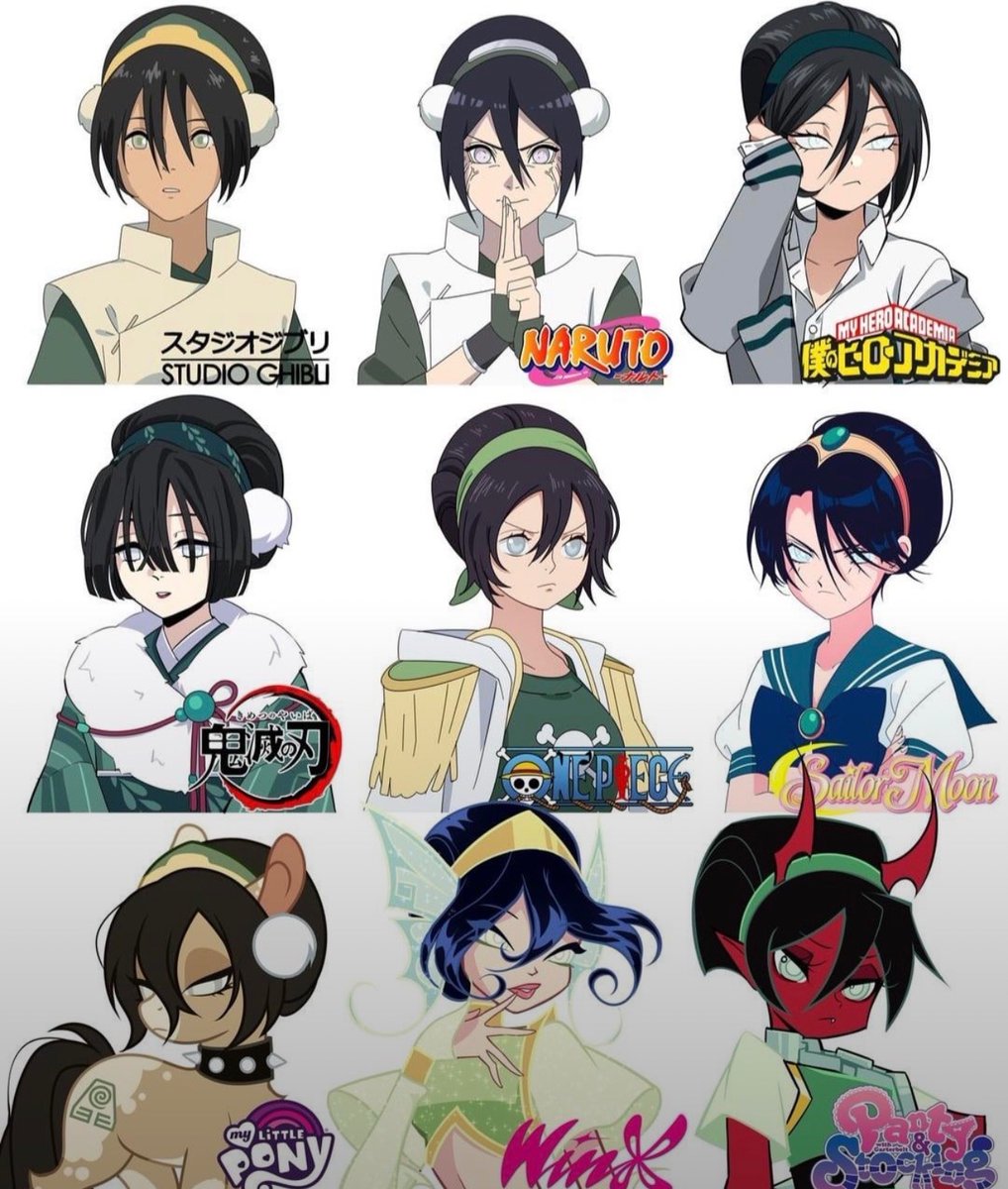 SymplyTonbra's tweet photo. Toph Beifong In Various Animated Art Styles https://t.co/2PEYbY6bkB