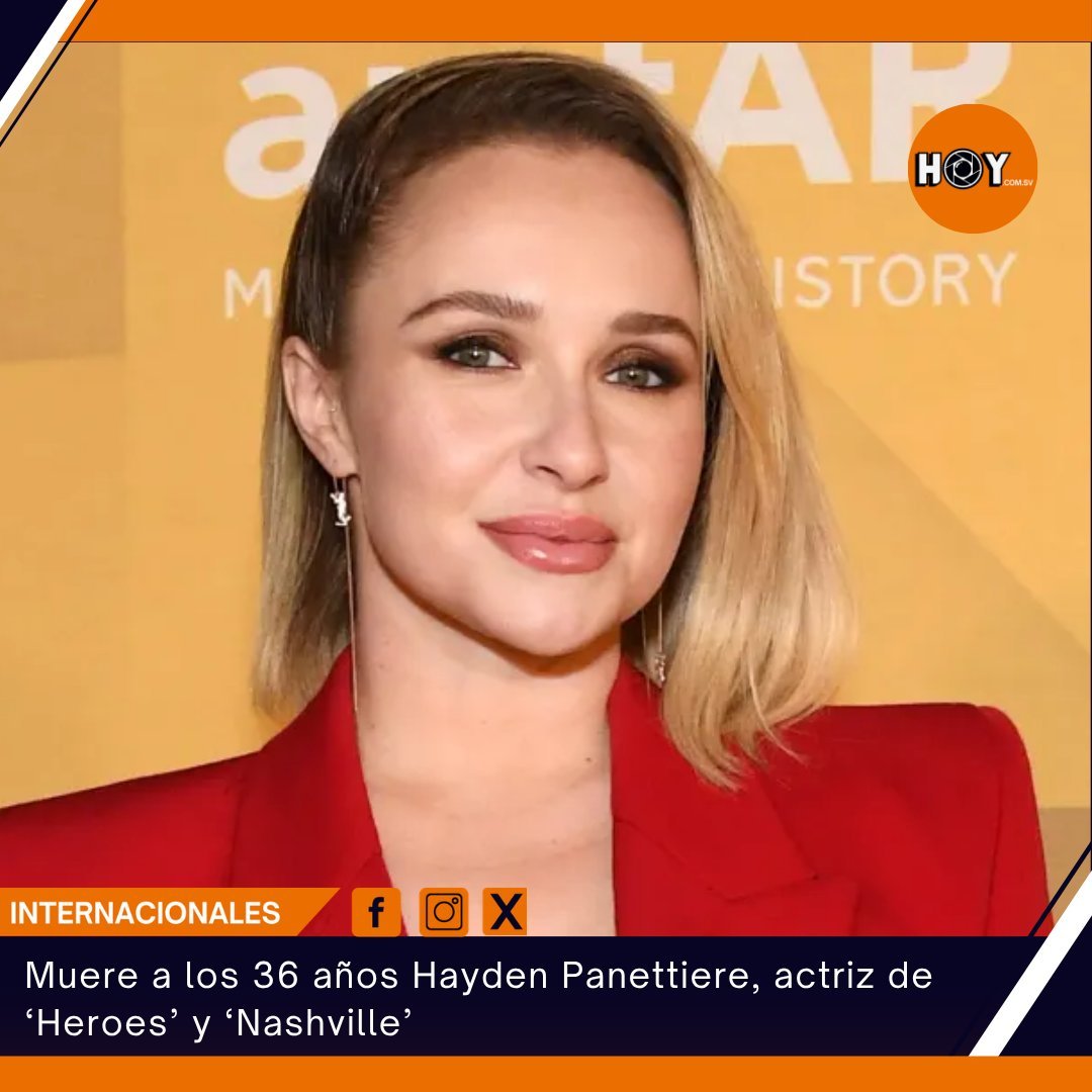 SooooFuct's tweet photo. Hayden Panettiere dead at 36! Was it drugs? The jab? Or was she murdered? In any case its far to young for such a talented actress to die. https://t.co/C2iOFn07M6