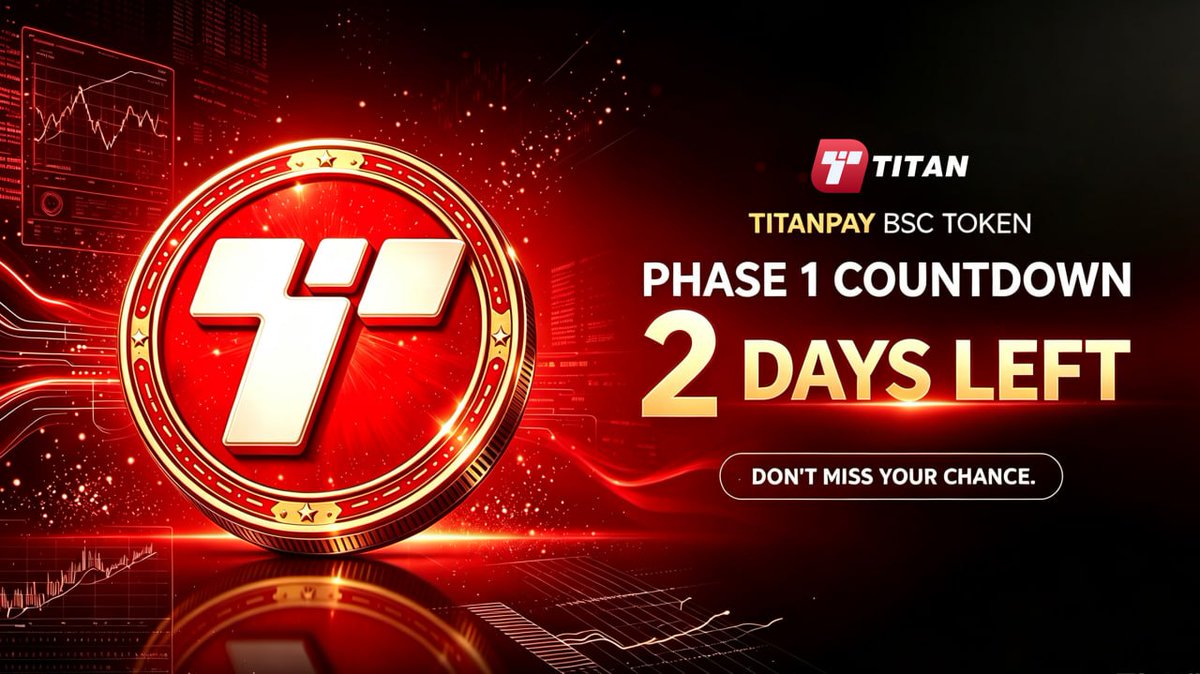 TitanPayNet's tweet photo. 🚨 TITANPAY BSC TOKEN — PHASE 1 COUNTDOWN

⏳ 2 DAYS LEFT

🔥 DON’T MISS YOUR CHANCE.

TITANPAY has completed a comprehensive review of historical on-chain snapshot records to verify the rights and allocations of our long-standing OG community members.

For Phase 1, the $0.01 benchmark will serve as the value basis for calculating each eligible OG member’s corresponding allocation within the new TITAN ecosystem. 📊

⚠️ Important:
This rights confirmation is exclusively for OG community members who have supported TITAN throughout the journey.
There will be NO new participation slots opened to the public, and external users are not eligible to participate in this confirmation round.

💎 This is about recognizing the community that has been here from the beginning.

If you are eligible but have not yet confirmed your allocation, please complete your Phase 1 confirmation as soon as possible.

⏰ Only 2 days remaining.

OG rights. New ecosystem. A new chapter for TITANPAY. 🚀