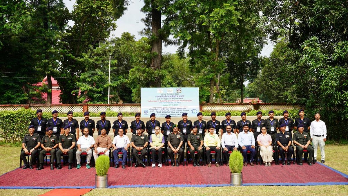 PRODefDehradun's tweet photo. 🤝 Forging Synergy for Future-Ready Infrastructure! 🇮🇳

BEG & Centre, Roorkee — The Bengal Sappers and CSIR-CBRI have further strengthened their strategic partnership through an advanced Junior Engineers’ Promotion Programme, focusing on modern construction technologies, innovative materials and next-generation engineering practices.

By integrating CSIR-CBRI’s cutting-edge scientific research with the Bengal Sappers’ field-proven engineering expertise, the collaboration is driving innovation, enhancing technical capabilities and accelerating the delivery of future-ready engineering solutions for the Armed Forces.

Research meets field excellence — Engineering the future, together. 🇮🇳

#BengalSappers #BEGAndCentre #CSIRCBRI #IndianArmy #CorpsOfEngineers #MilitaryEngineering #EngineeringExcellence #DefenceInnovation #FutureReadyInfrastructure #ModernConstruction #IndigenousTechnology #AtmanirbharBharat #NationFirst #ServiceBeforeSelf

@HQ_IDS_India 
@DefenceMinIndia 
@SpokespersonMoD 
@suryacommand 
@UBArea_IA 
@artrac_ia
@ANI