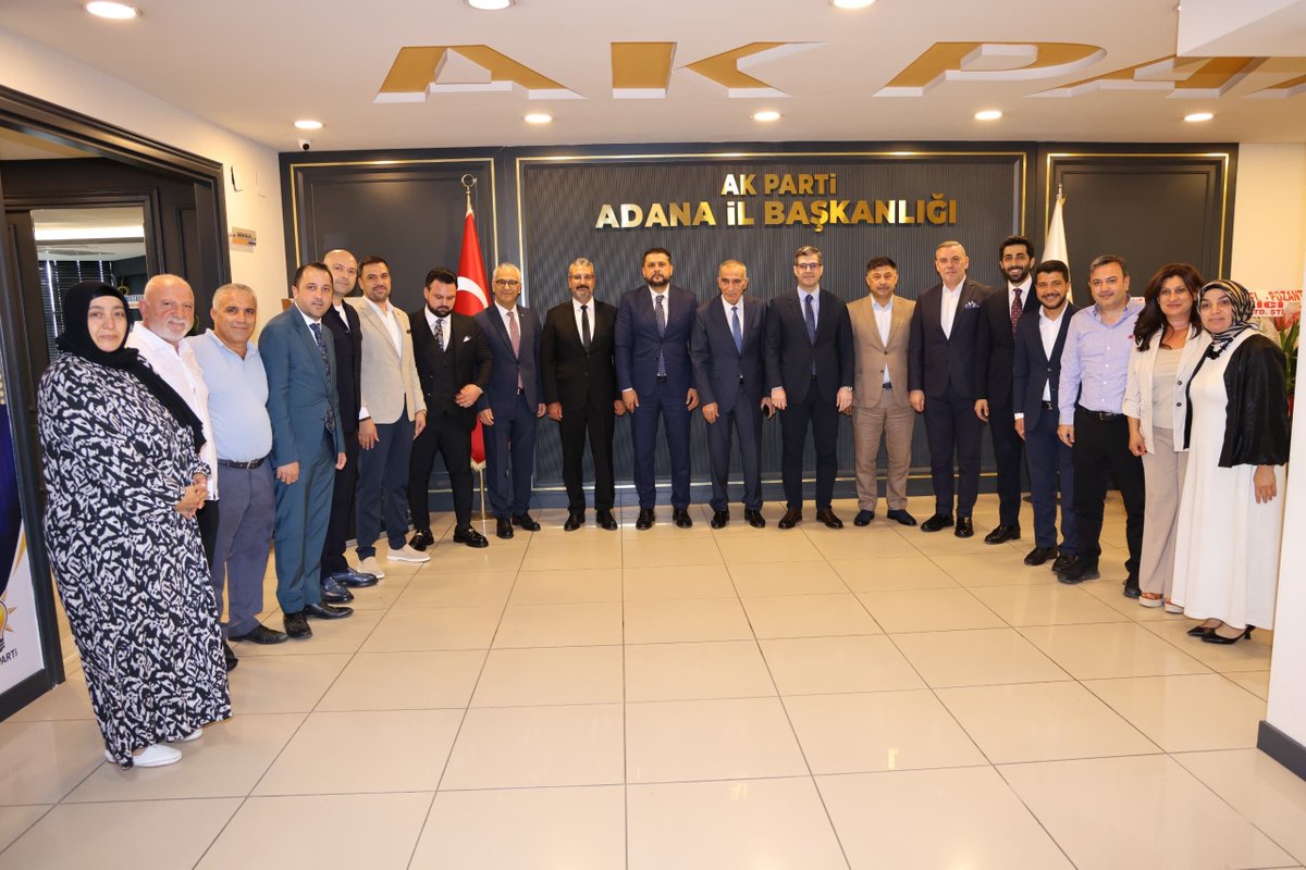 adanaticodasi's tweet photo. Yönetim Kurulu Başkanımız Yücel Bayram, Başkan Yardımcımız Mehmet Haştaş, Yönetim Kurulu Sayman Üyemiz Mustafa Yazdıçutan, Yönetim Kurulu Üyemiz Cengiz Yılmaz ve Genel Sekreterimiz Barış Gökhan Topal; AK Parti Adana İl Başkanı Mustafa Özkan ve Yönetim Kurulu Üyelerine hayırlı olsun ziyaretinde bulundu.

Ziyarette, Adana’nın ekonomik ve ticari gelişimi başta olmak üzere kentimizin geleceğine yönelik değerlendirmelerde bulunularak karşılıklı görüş alışverişinde bulunuldu.

#AdanaTicaretOdası