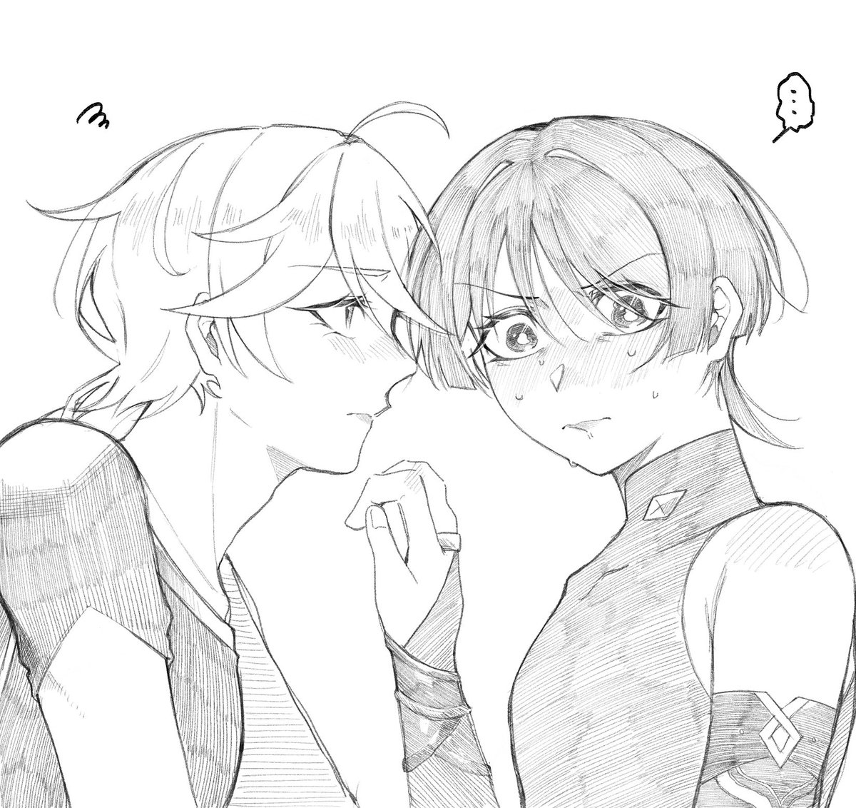 inferiority_as's tweet photo. キス  #aescara https://t.co/IRUwya7tlc