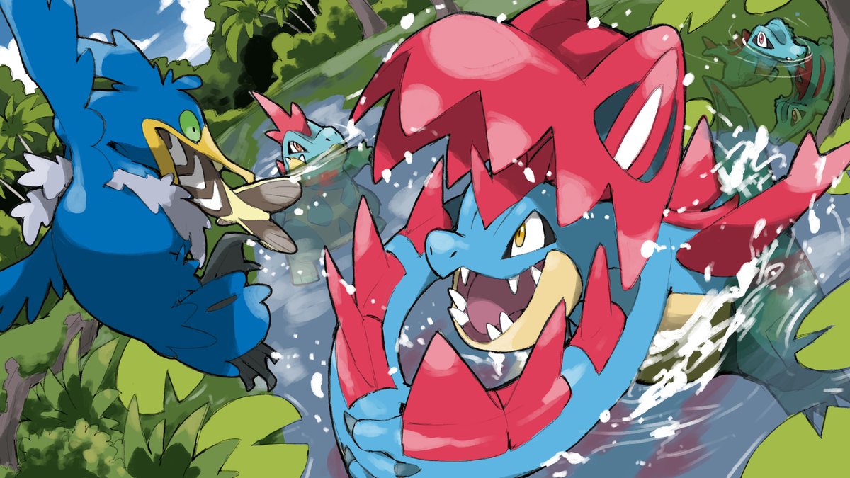 Blacknirrow's tweet photo. Mega Feraligatr https://t.co/paA9vRdLr8