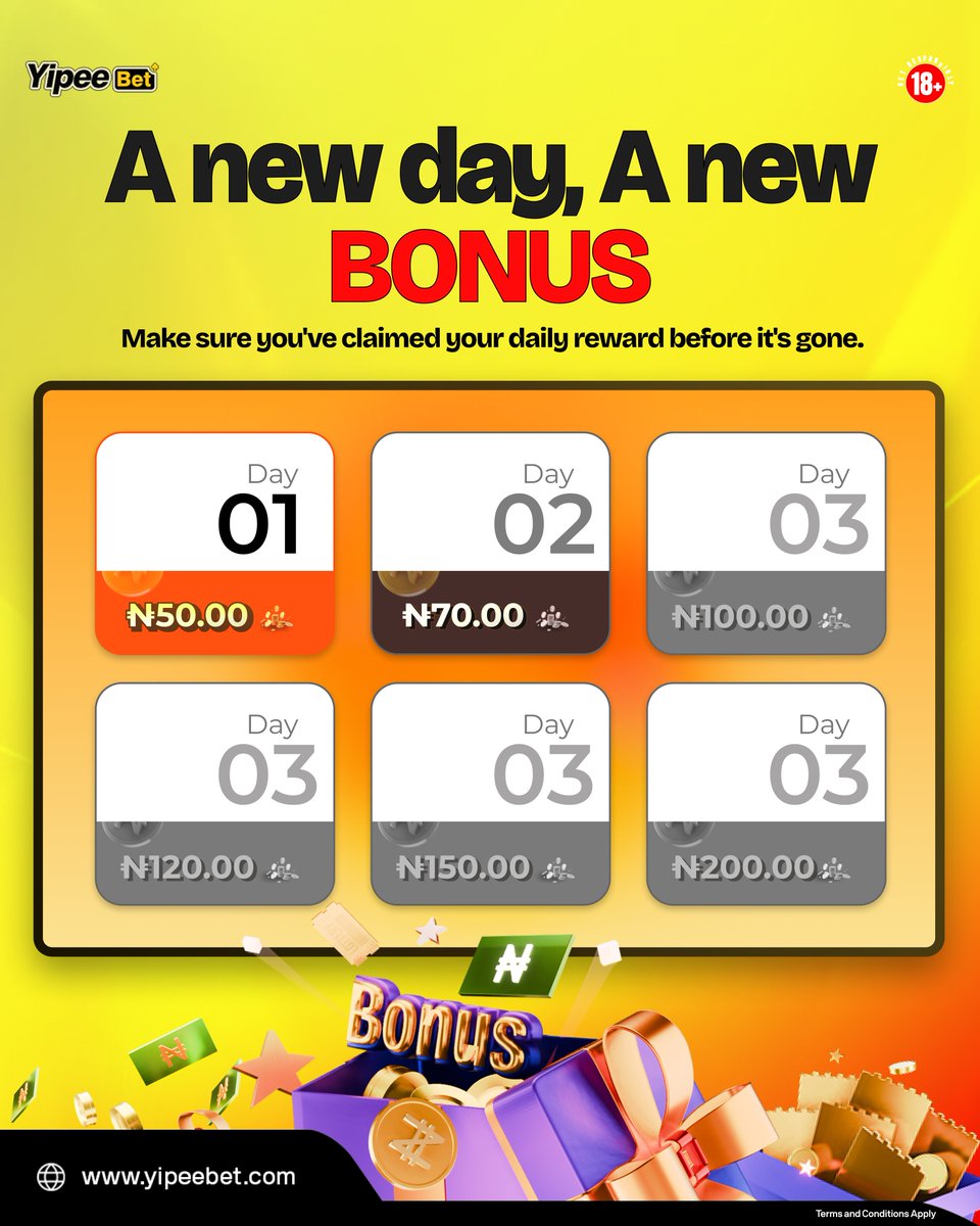yipeebetcasino's tweet photo. Don't miss out!
Your daily bonus is just a few taps away. Have you claimed it today?
Claim now at https://t.co/Vi3b4K0amU
#Yipeebet
#Dailybonus
#claimnow https://t.co/mIQg4DoIWo