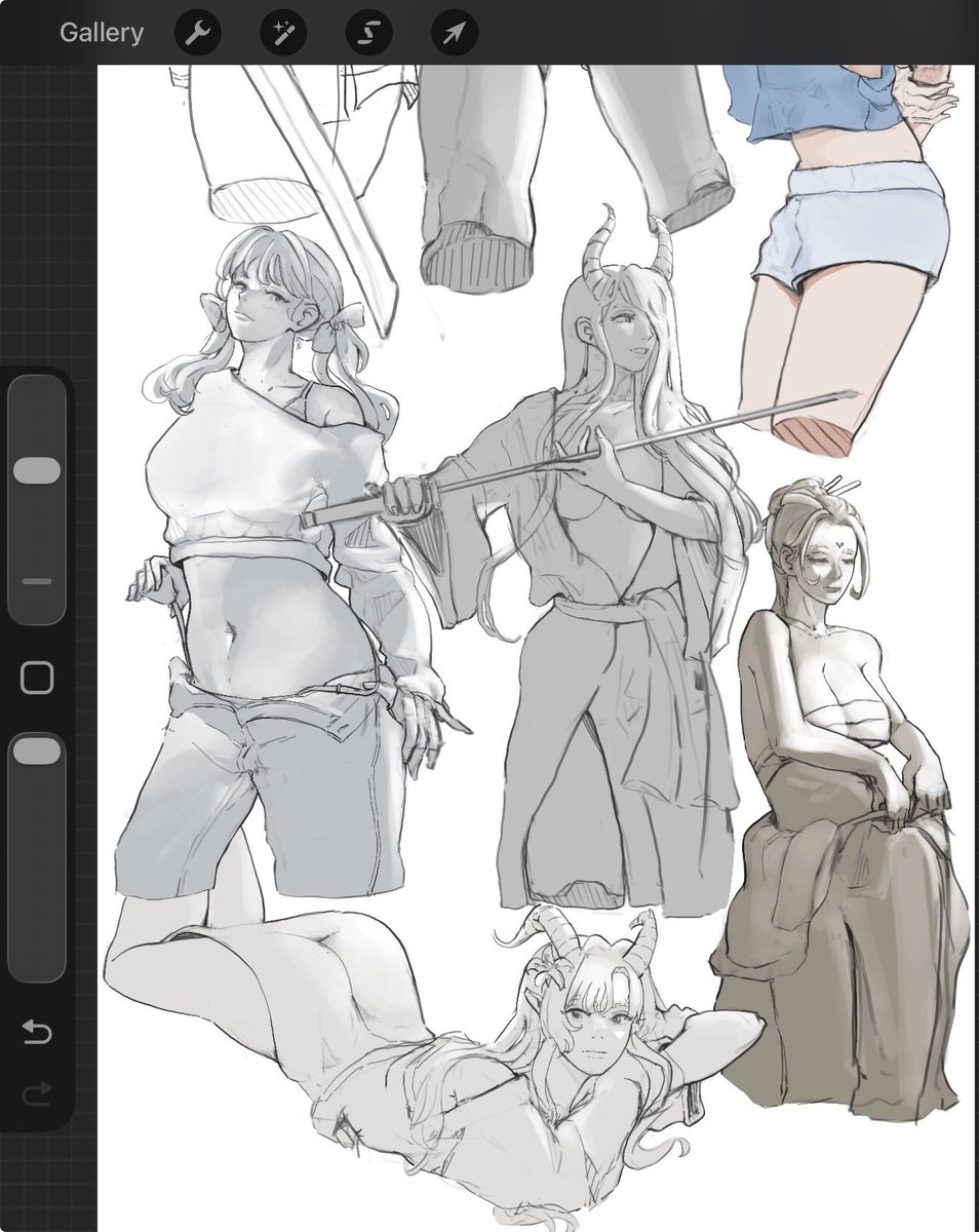 LudoDrawstuff's tweet photo. Greyscale sketch. https://t.co/nYqrUhVGCx