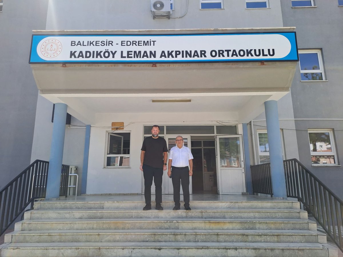 edremit10mem's tweet photo. İlçe Millî Eğitim Müdürümüz Ramazan ESMEN, Kadıköy Leman Akpınar Ortaokulu ile Kadıköy Zehra Baysal Anaokulunu ziyaret etti. https://t.co/tLHC2lWFZu