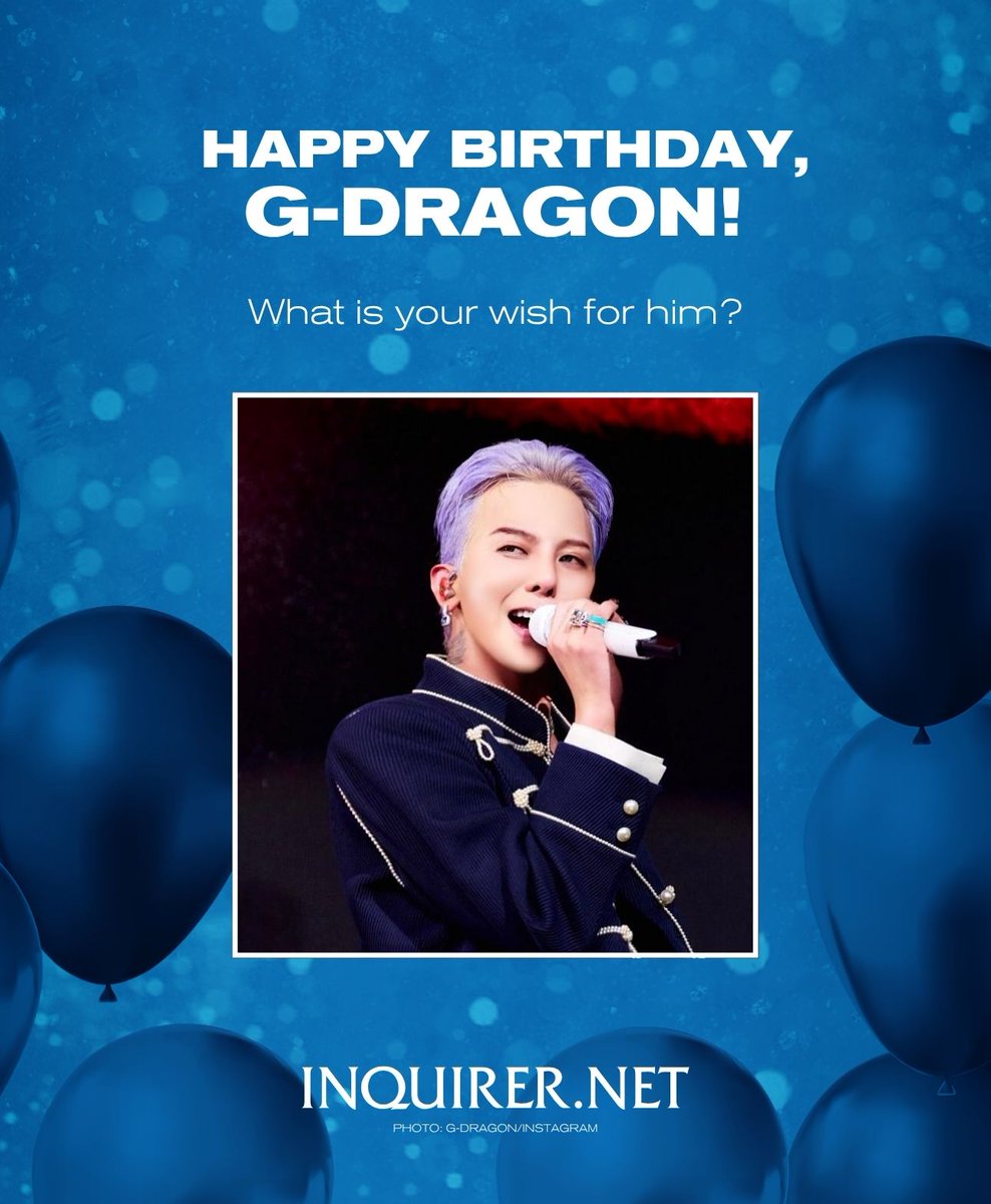 inquirerdotnet's tweet photo. Forever one of a kind, forever holding all the power. Happy birthday, G-Dragon! https://t.co/fCZ0l2dPJA