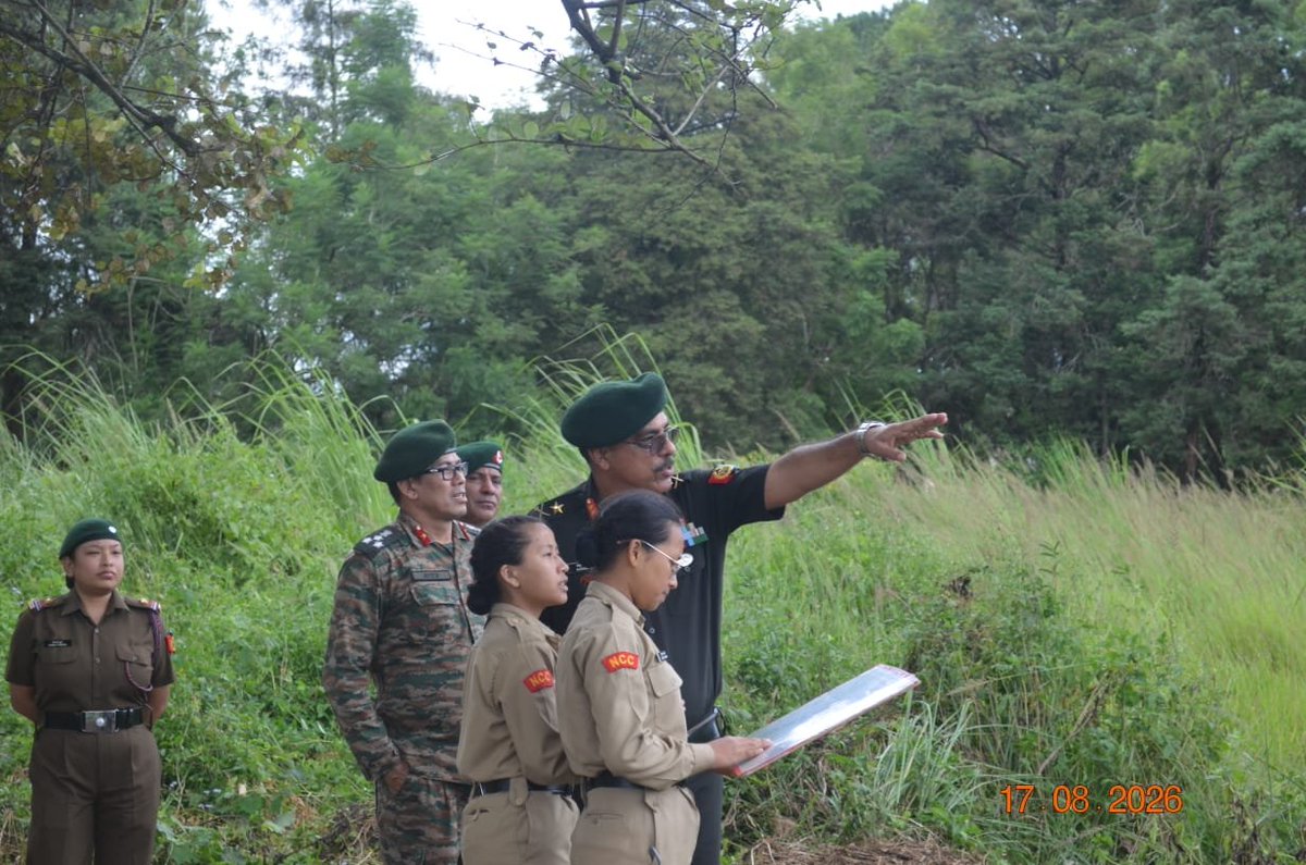 GpShillong's tweet photo. Maj Gen Anurag Vij, ADG, NCC Dte NER today visited CATC 128 &amp; Service Shooting Practice camp 3 at Umroi Station. He reviewed the progress of firing of the Service Shooting Team. The ADG also witnessed the outdoor camp training activities being conducted in the CATC. @nccner https://t.co/jOEe2lKd6y