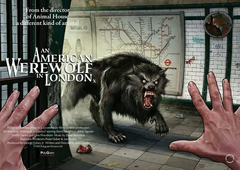TheSpookyBrit's tweet photo. these are by far the best posters for An American Werewolf In London! https://t.co/d7ZOrSaJNt
