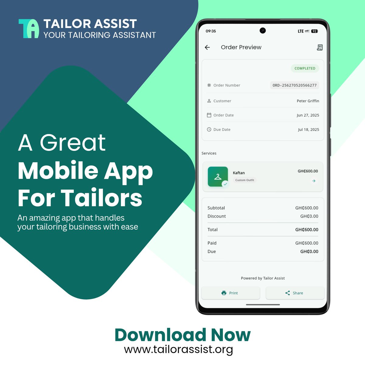 iamnomana's tweet photo. @appiah_renee Tailor, be honest…

Have you forgotten a customer’s order before?

You don’t have to struggle anymore.

Meet Tailor Assist, the app made for tailors like you.
Save measurements, track orders, send invoices, received payment, manage staff etc 

Download
https://t.co/kCnClEIPSU https://t.co/m5cITdsh1l
