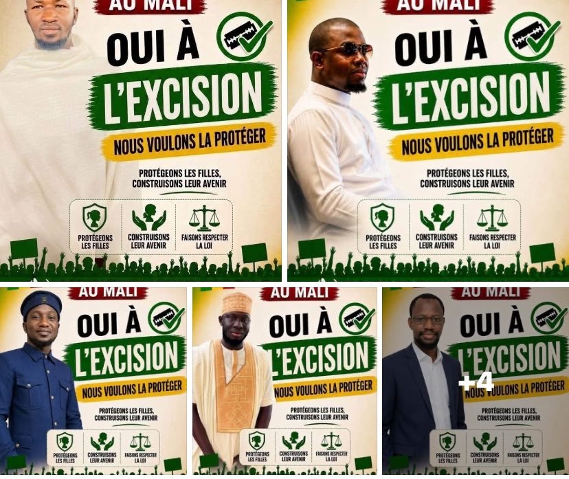 BintouMariamT's tweet photo. Depuis hier, une campagne circule sur Facebook au Mali pour dire « oui à l’excision ». En 2026, il faut encore le rappeler : aucune culture, tradition ou conviction ne justifie la mutilation du corps des filles africaines . Nos corps ne sont pas négociables!!!  #NonÀLexcision https://t.co/uZwvtErCod