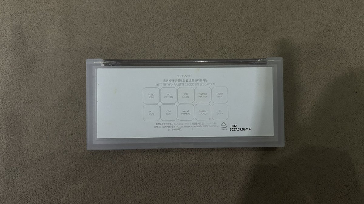 mys4yux's tweet photo. ส่งต่อพาเลทตา rom&amp;nd no.13
: 220รวมส่ง
#ส่งต่อเครื่องสำอาง #ส่งต่อเครื่องสำอางมือสอง #เครื่องสำอางมือสอง https://t.co/FqzpgHQXO1