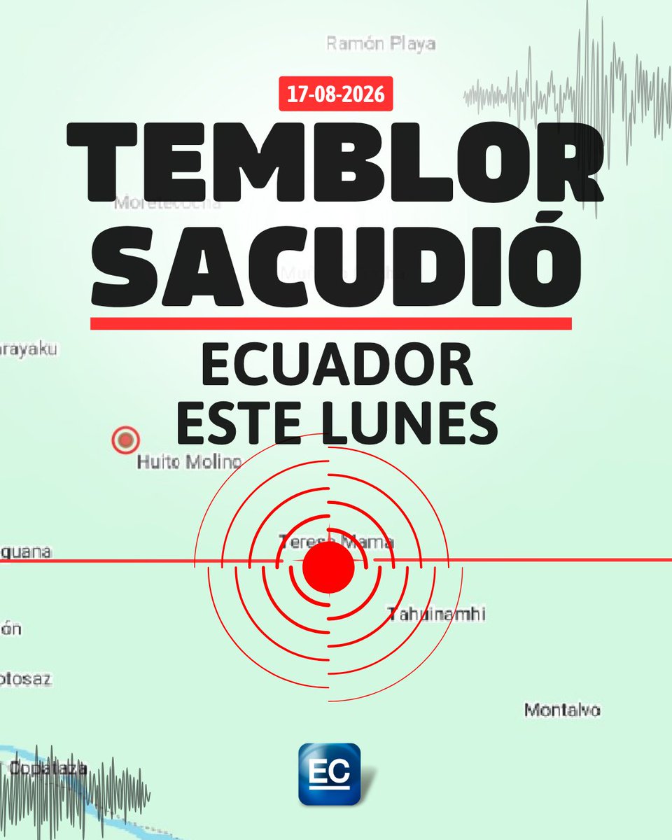 elcomerciocom's tweet photo. ⟫ https://t.co/U0d1CQyW6F | 🚨 El Instituto Geofísico dio detalles del sismo en Ecuador https://t.co/kxcQBSqgOd