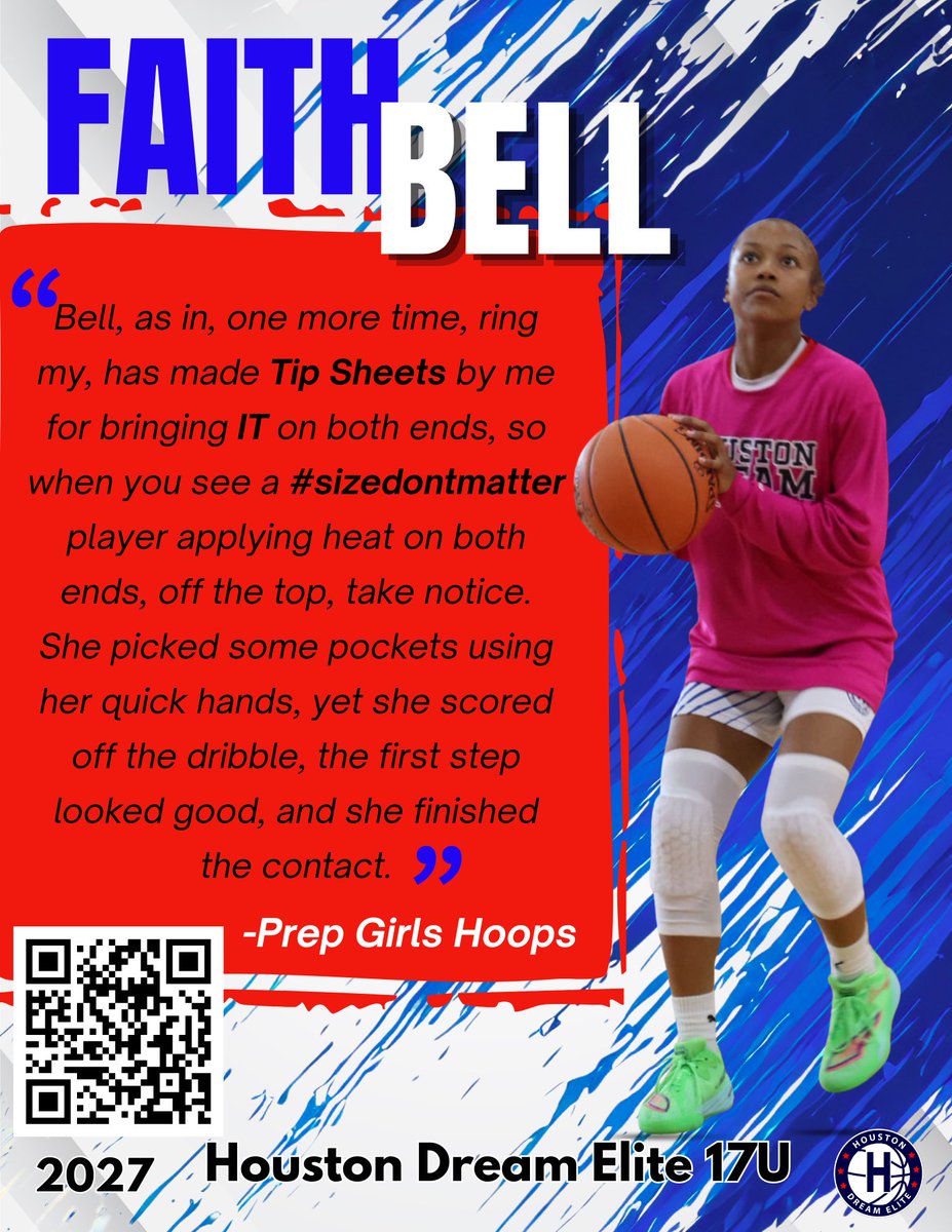 2TuffBell's tweet photo. Thank you @PGHTexas for the write ups this summer!! It was amazing to be seen! Hard work pays off! Just a small girl doing big things! #sizedontmatter WHEN YOU CAN BALL #wbb https://t.co/gOgC9gtW6S