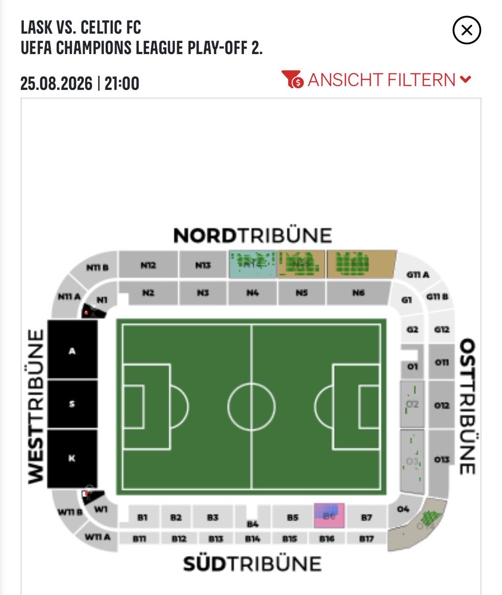 St4hl90's tweet photo. The UEFA allocation has been released - there would still be a few tickets available near the away section for Celtic fans. #LASK #Celtic https://t.co/hwoN9EhkGI