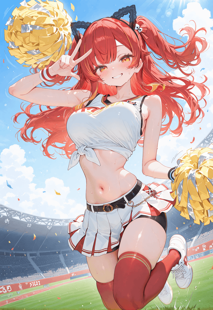 holly0704_aiart's tweet photo. 猫汰つな / 白波らむね
チアガール
#AIイラスト https://t.co/QpbFkVIO75