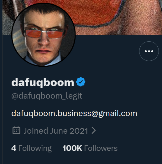 PlungerChannelX's tweet photo. 100k @dafuqboom_legit https://t.co/x3FXzZUIVt