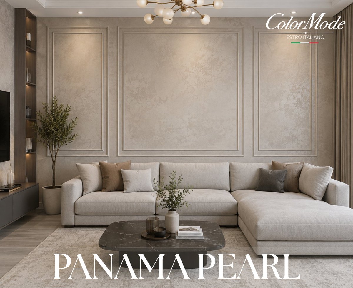 color_mode16's tweet photo. Panama  Pearl 💎

🎨 دهان لؤلؤي يمنح الجدران بريقًا ناعمًا ولمسة فخامة مع انعكاس جميل للضوء.
مثالي للمساحات الراقية والتصاميم العصرية.

🎨 دهانات إيطالية مضمونة – تشكيلة واسعة تناسب جميع الأذواق
🚚 توصيل مجاني لكل الولايات

#colormode #panama #pearl https://t.co/QCmUK36Jmv