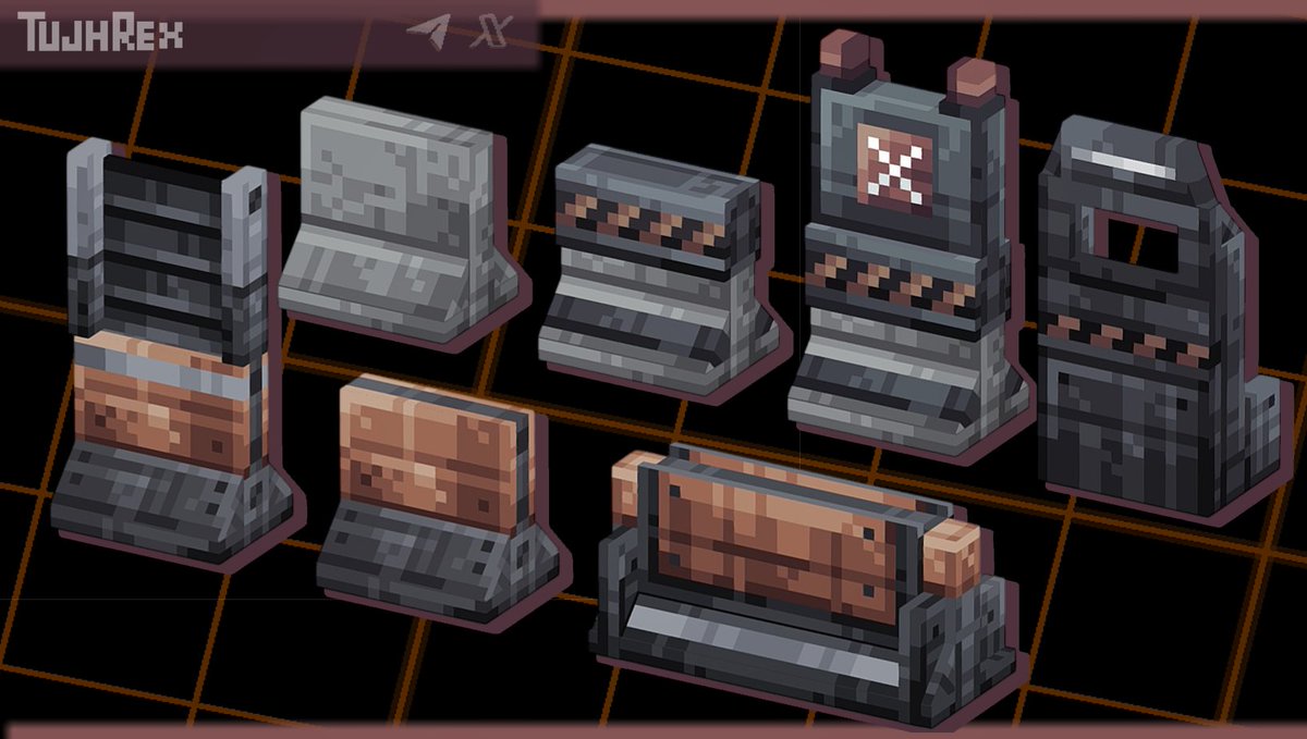 TujhRex's tweet photo. Modular protective barricades
Designed for high-risk zones, as well as for securing urban streets, perimeters, and evacuation points.

#blockbench #minecraft #model #pixelartㅤㅤㅤ https://t.co/tDA5TzV5Xq