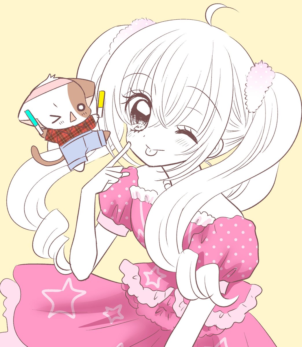 an_nakahara's tweet photo. タワレコポップアップのミニキャラの衣装がとても可愛い💖のできらり描いてみたよ！ https://t.co/lBdweS5EbA